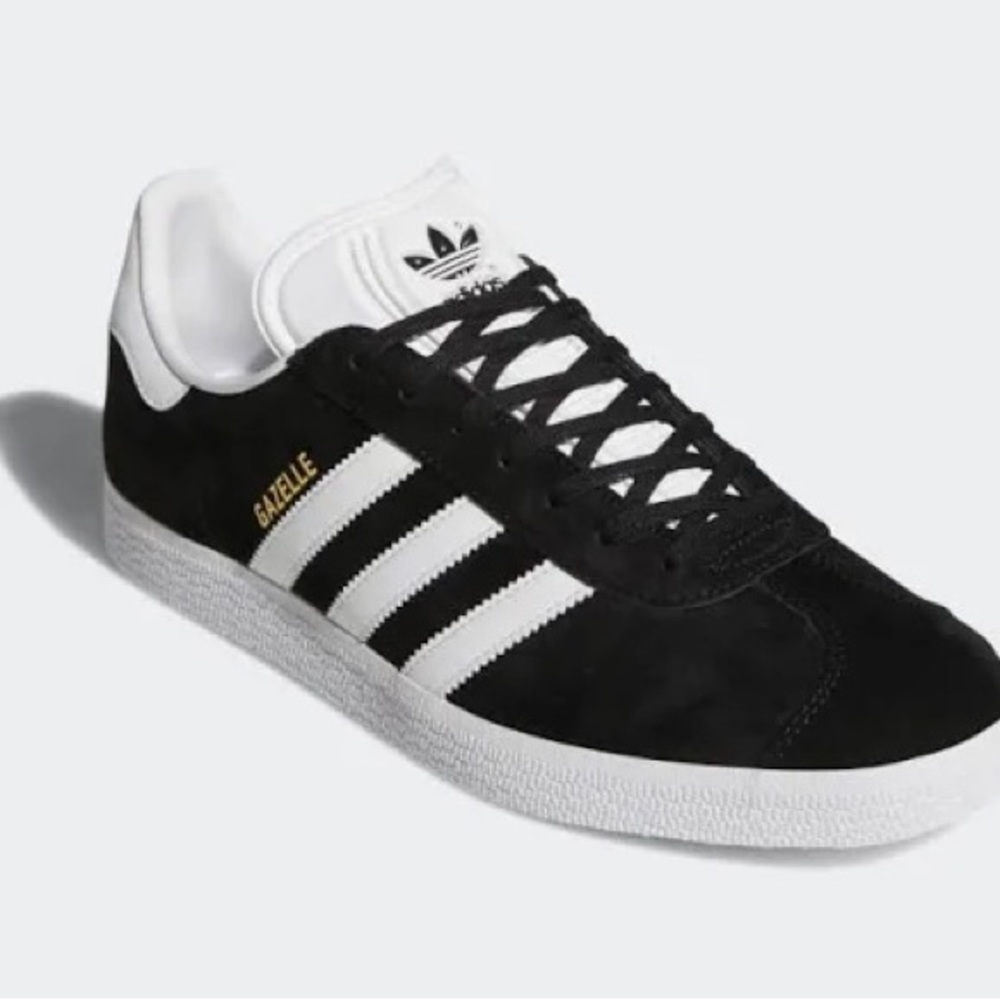 ADIDAS ORIGINAL GAZELLE SHOES BLACK WHITE -  NEVER WORN, BRAND NEW WITH TAGS